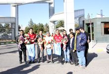 گزارش تصویری استقبال هیات رئیسه دانشگاه  از تیم رباتیک دانشگاه صنعتی شاهرود